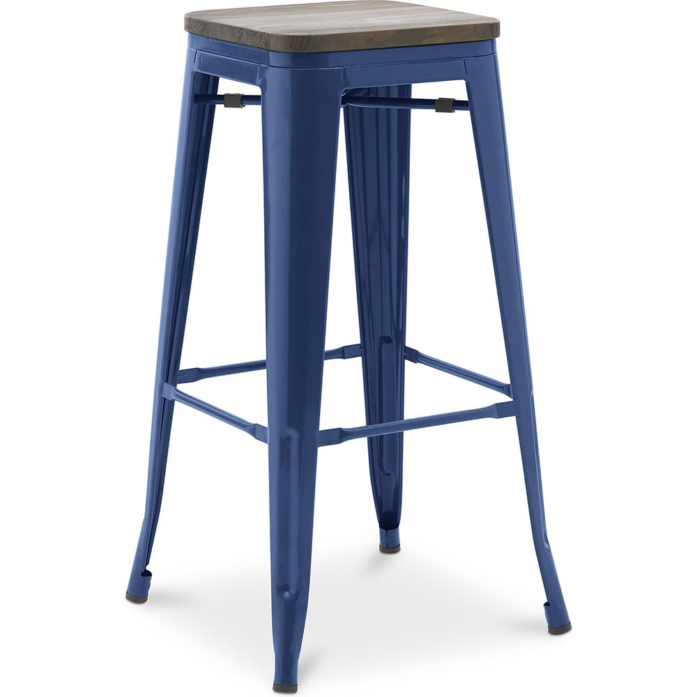 Barkruk - Industrieel Ontwerp - Hout & Staal - 76 cm - New Edition- Stylix image 8