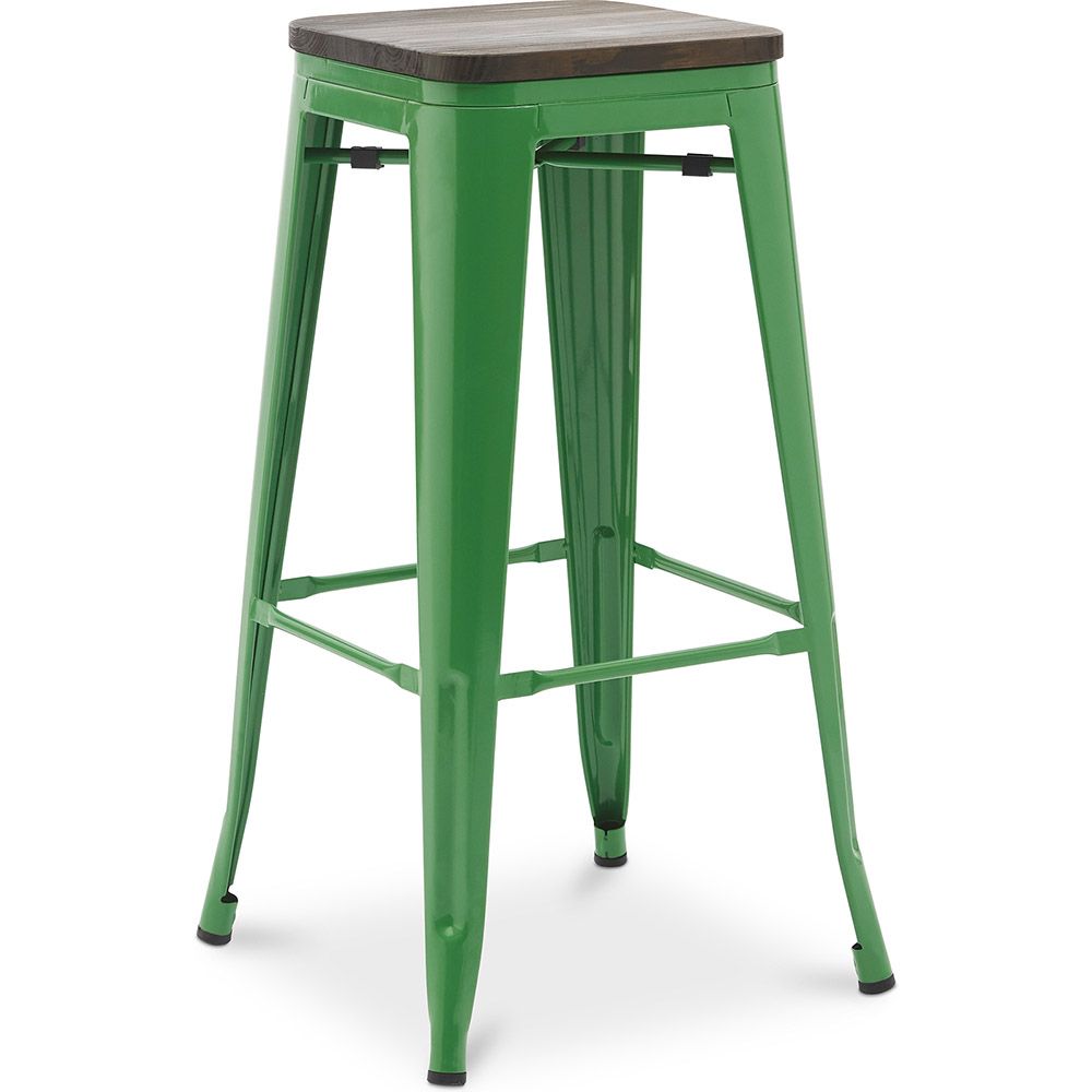 Barkruk - Industrieel Ontwerp - Hout & Staal - 76 cm - New Edition- Stylix image 8