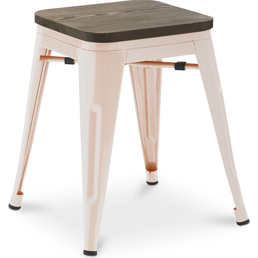 Barkruk industrieel ontwerp - hout & staal - 45 cm - Nieuwe editie - Stylix image 8