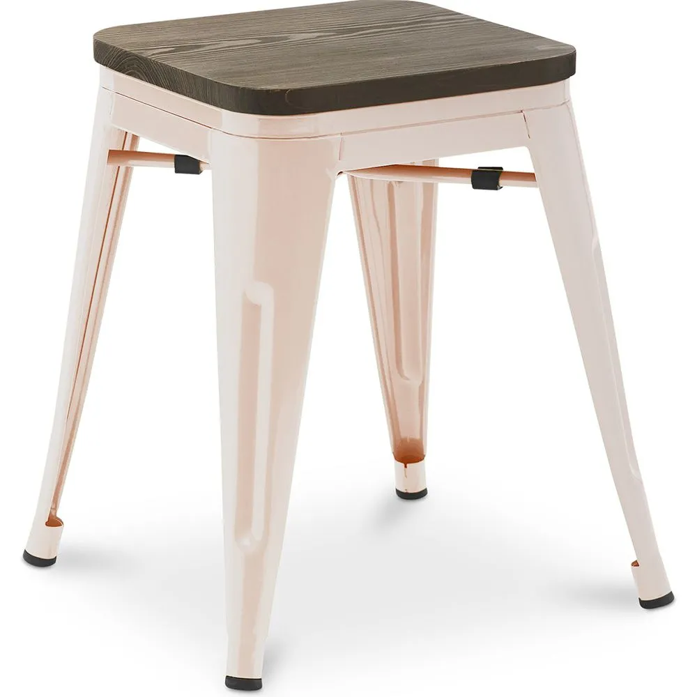 Barkruk industrieel ontwerp - hout & staal - 45 cm - Nieuwe editie - Stylix image 8