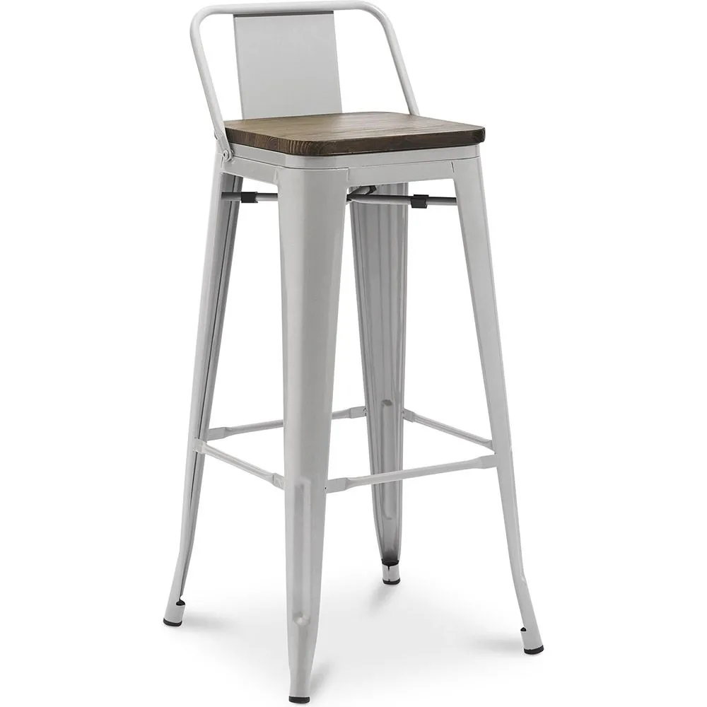 Barkruk - Industrieel Ontwerp - Hout & Staal - 76cm - Stylix image 8
