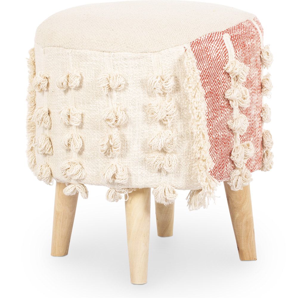 Ronde Poef Kruk - Boho Bali Stijl - Batty image 8