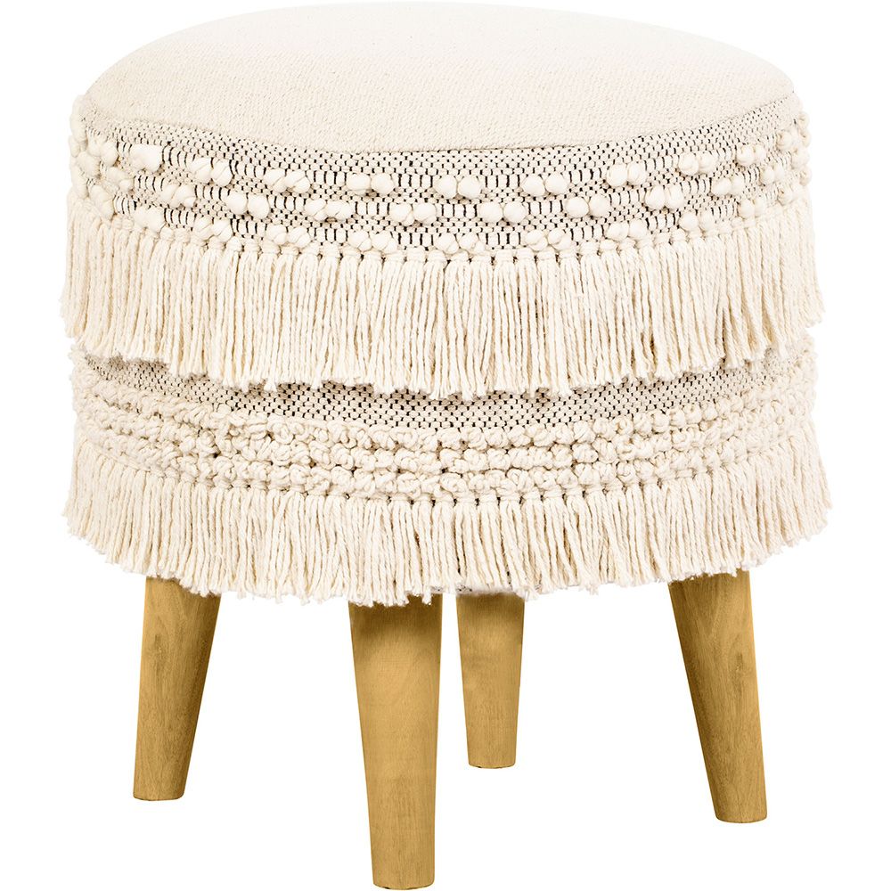 Ronde Soef Poef Kruk - Boho Bali Stijl - Debra image 8