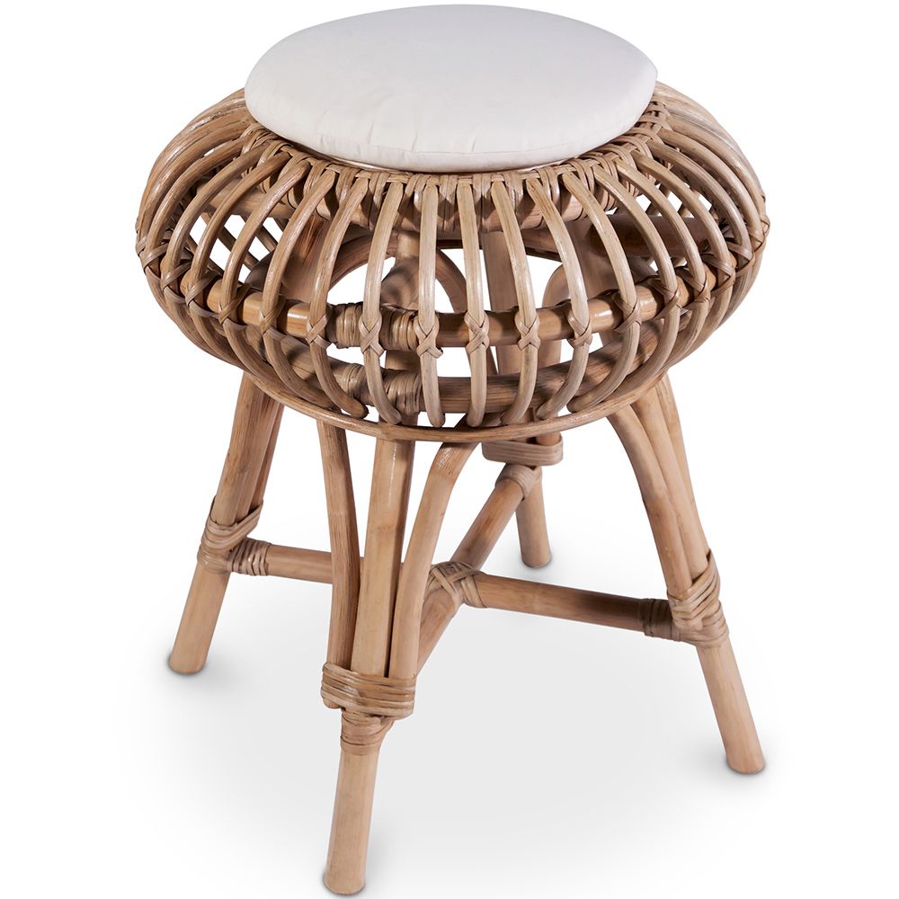 Rotan barkruk - Boho Bali-stijl - Lera image 8