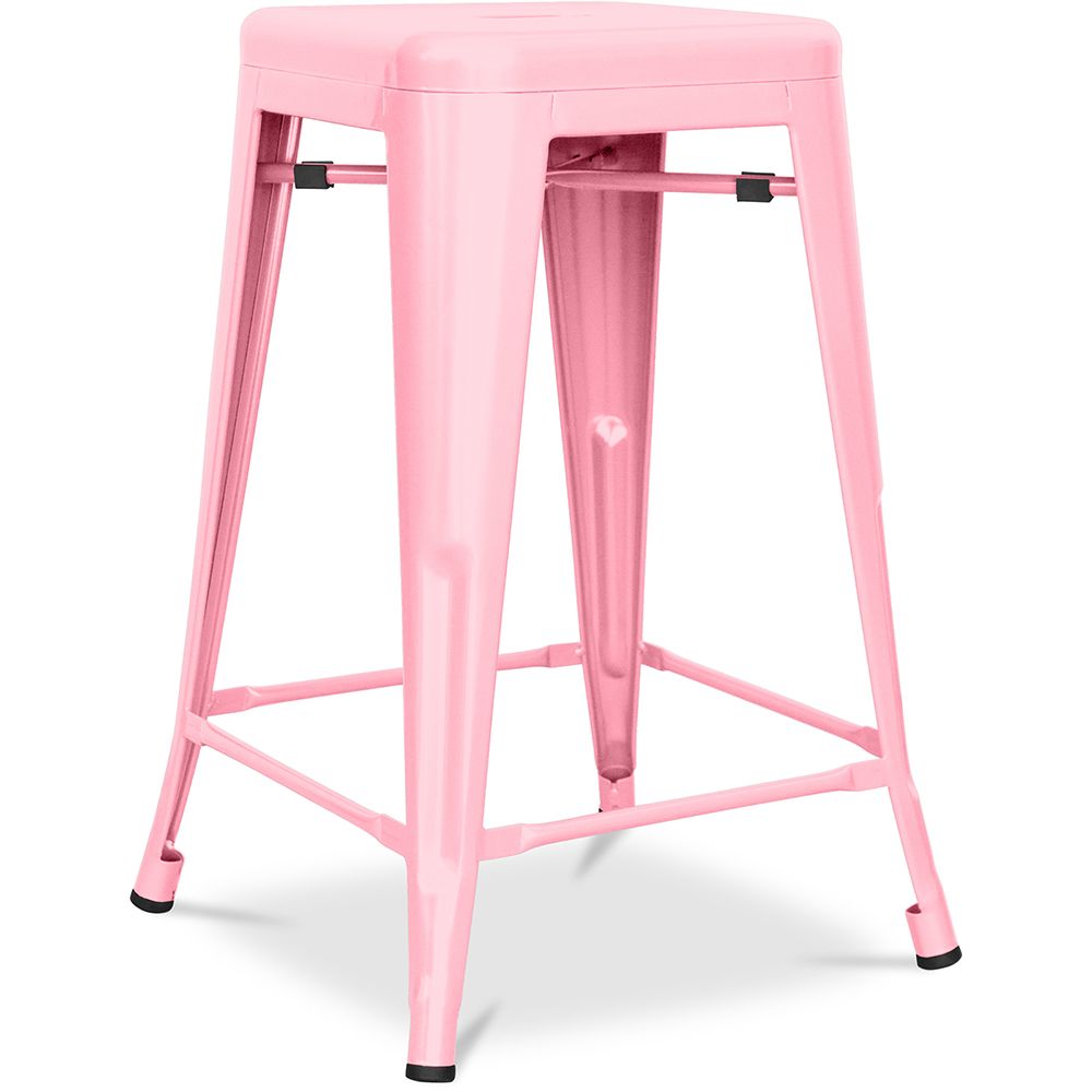 Barkruk - Industrieel Ontwerp - Mat Staal - 60cm - Nieuwe Editie - Stylix image 8