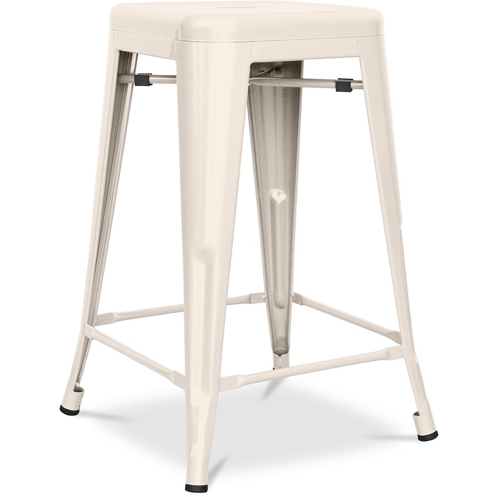 Barkruk - Industrieel Ontwerp - Mat Staal - 60cm - Nieuwe Editie - Stylix image 8
