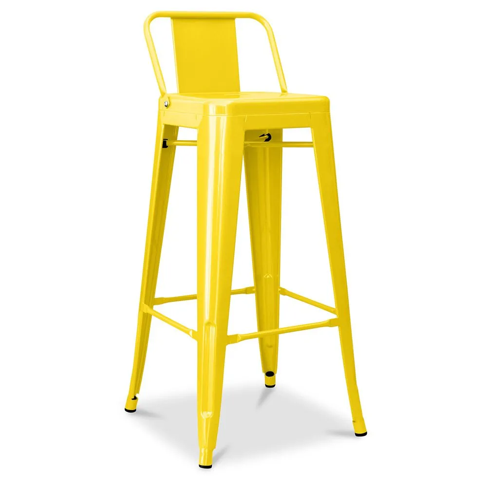 Barkruk met rugleuning - Industrieel ontwerp - 76cm - New Edition - Stylix image 8