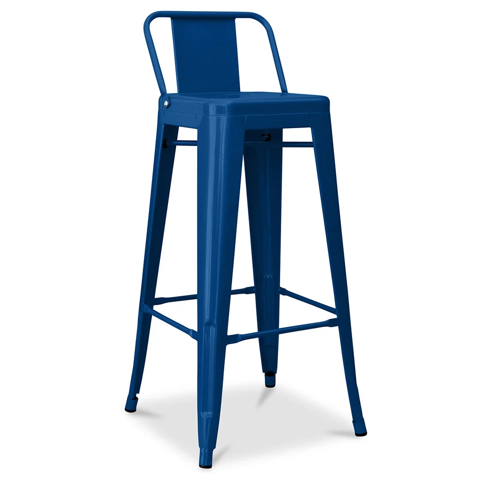 Barkruk met rugleuning - Industrieel ontwerp - 76cm - New Edition - Stylix image 8