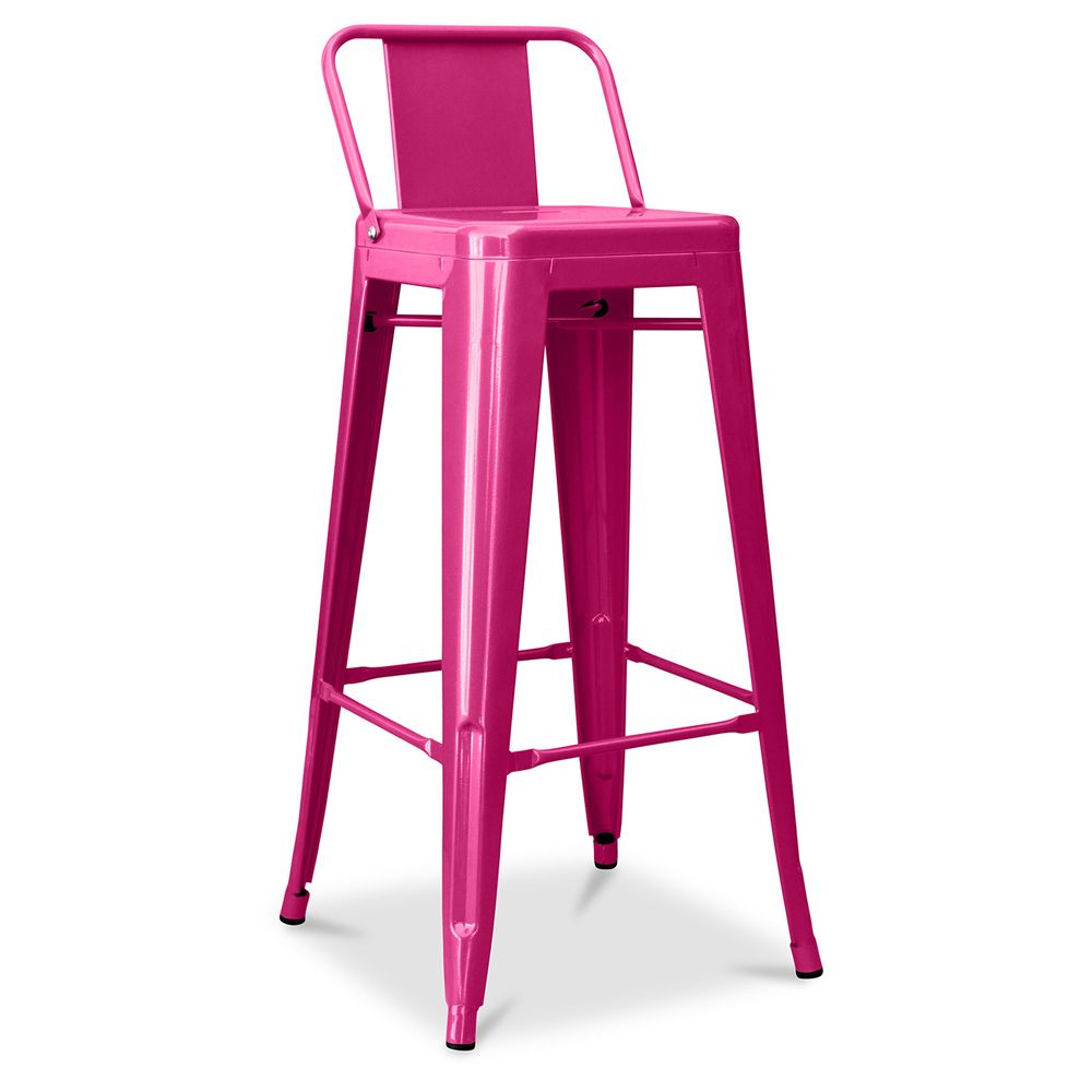 Barkruk met rugleuning - Industrieel ontwerp - 76cm - New Edition - Stylix image 8
