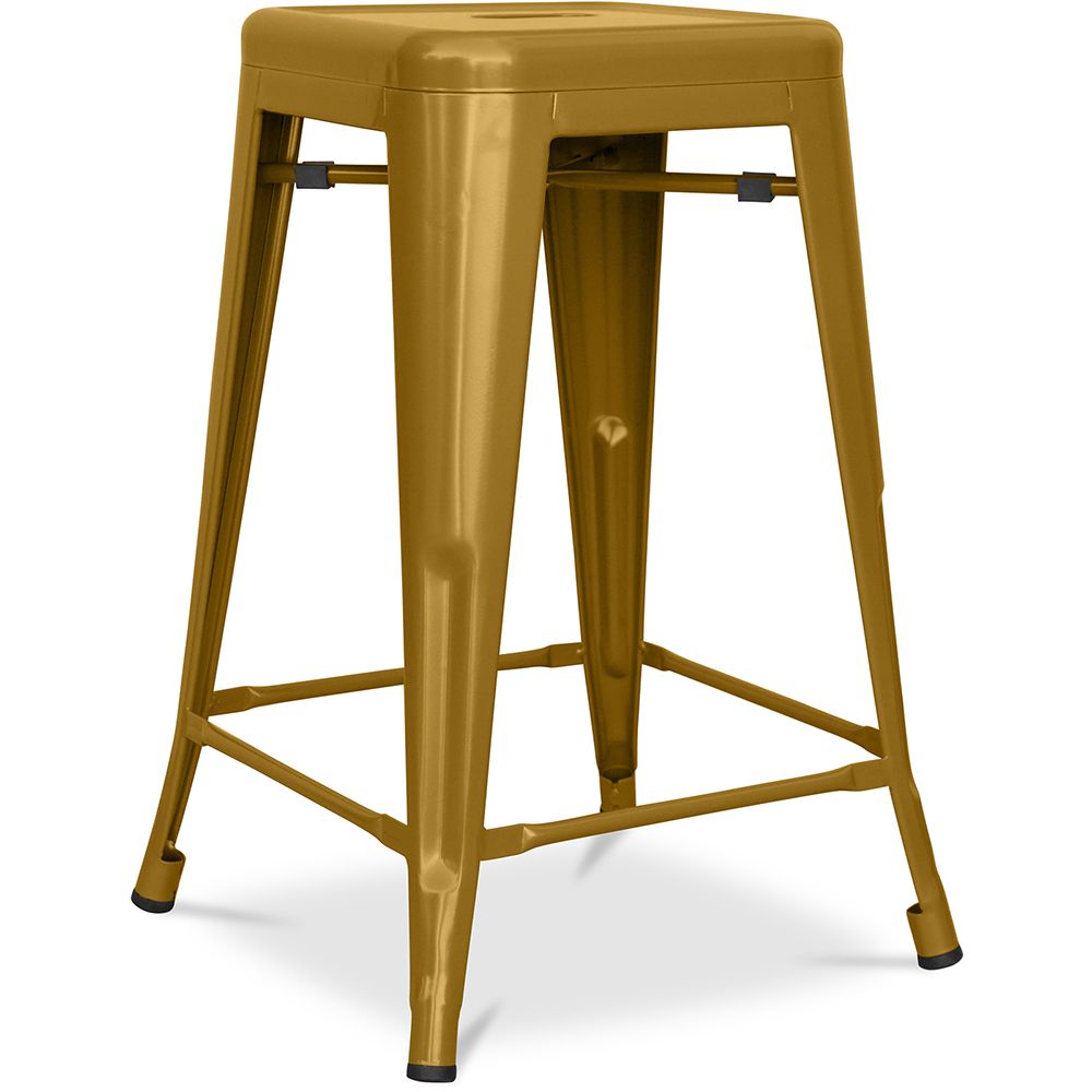 Barkruk - Industrieel Ontwerp - Mat Staal - 60cm - Nieuwe Editie - Stylix image 8