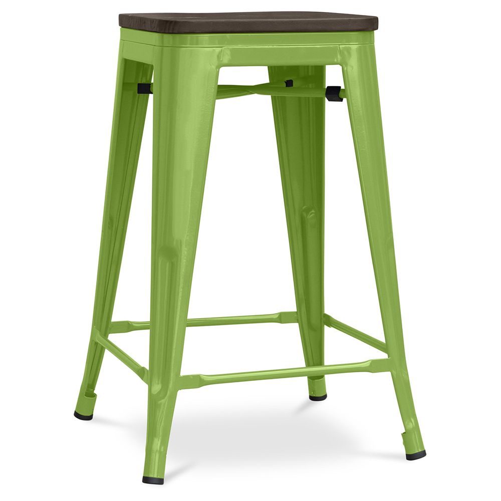 Barkruk - Industrieel Ontwerp - Hout & Staal - 60cm - Stylix image 8
