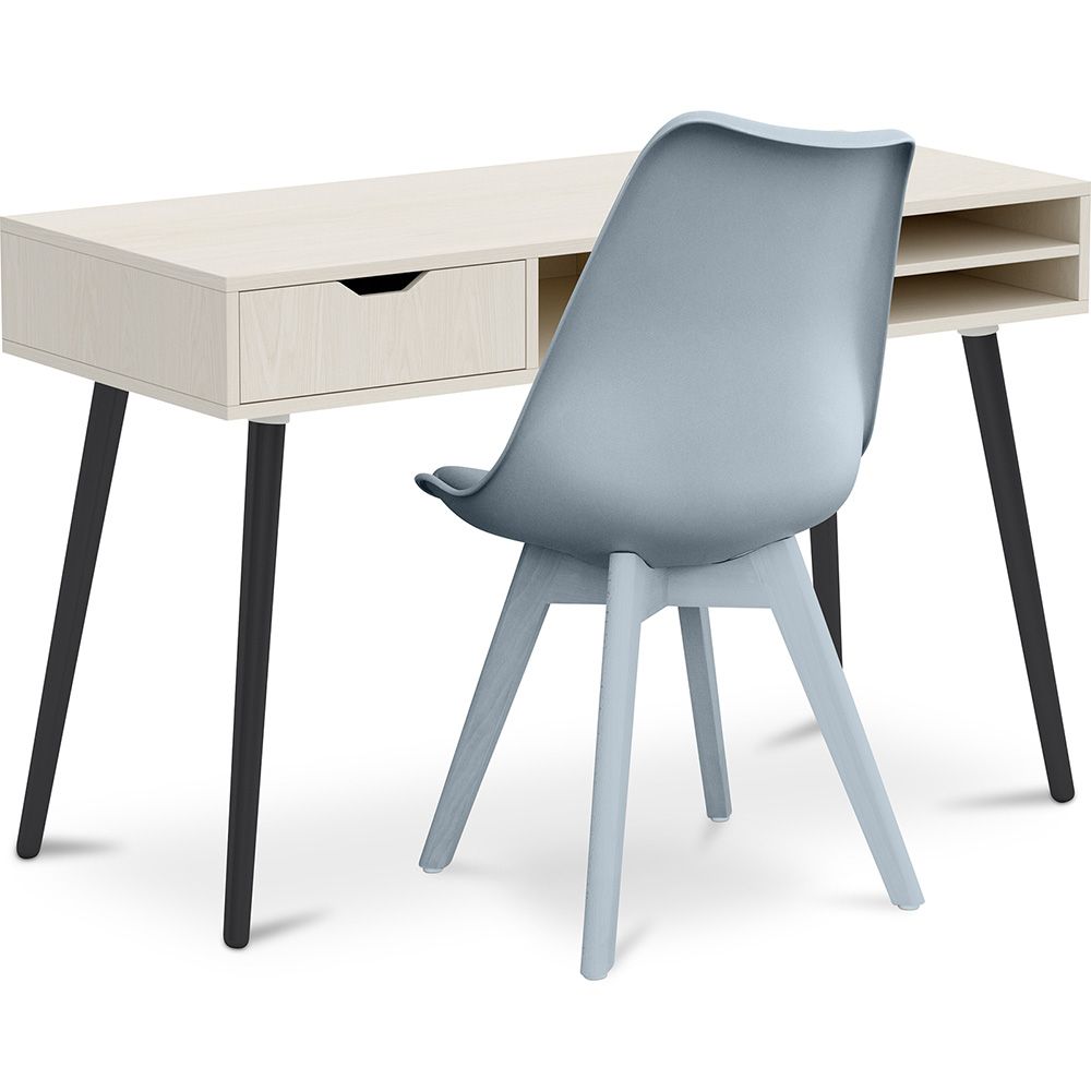 Houten Bureau - Scandinavisch Design - Beckett + Eetkamerstoel - Scandinavisch Design - Denisse image 8
