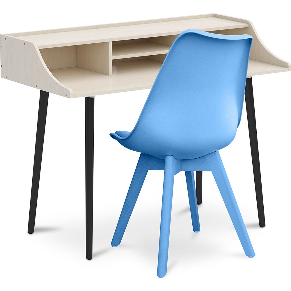 Pack Houten Bureau - Scandinavisch Design -Torkel + Eetkamerstoel - Scandinavisch Design - Denisse image 8
