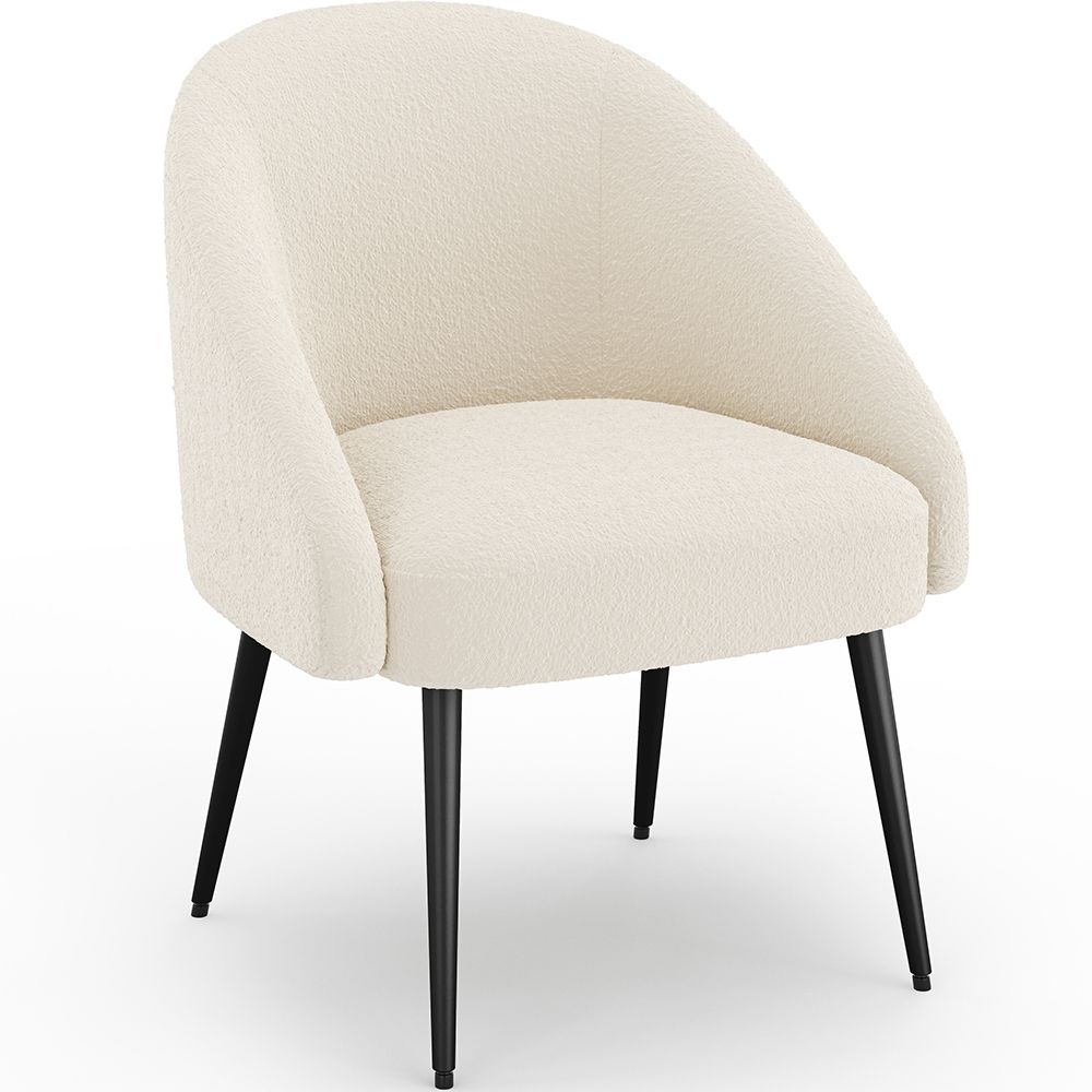 Design Fauteuil - Bekleed met Bouclé Stof - Wasda image 8