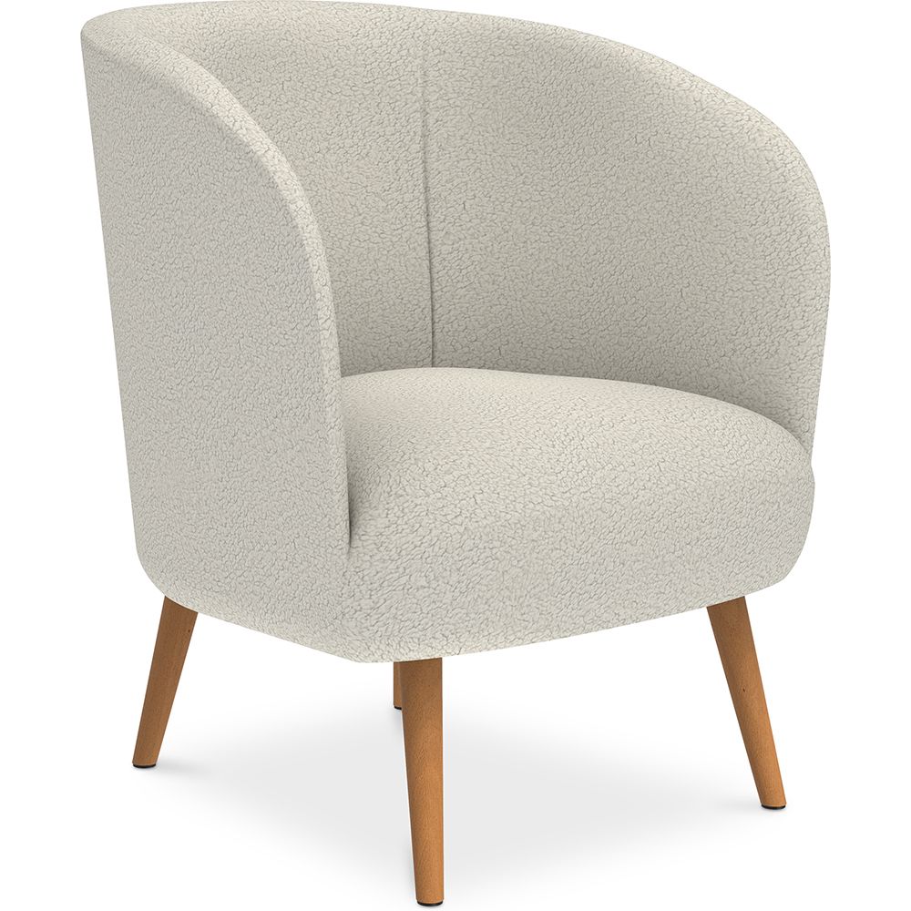 Fauteuil met armleuningen - Bekleed met Bouclé stof - Wesna image 8