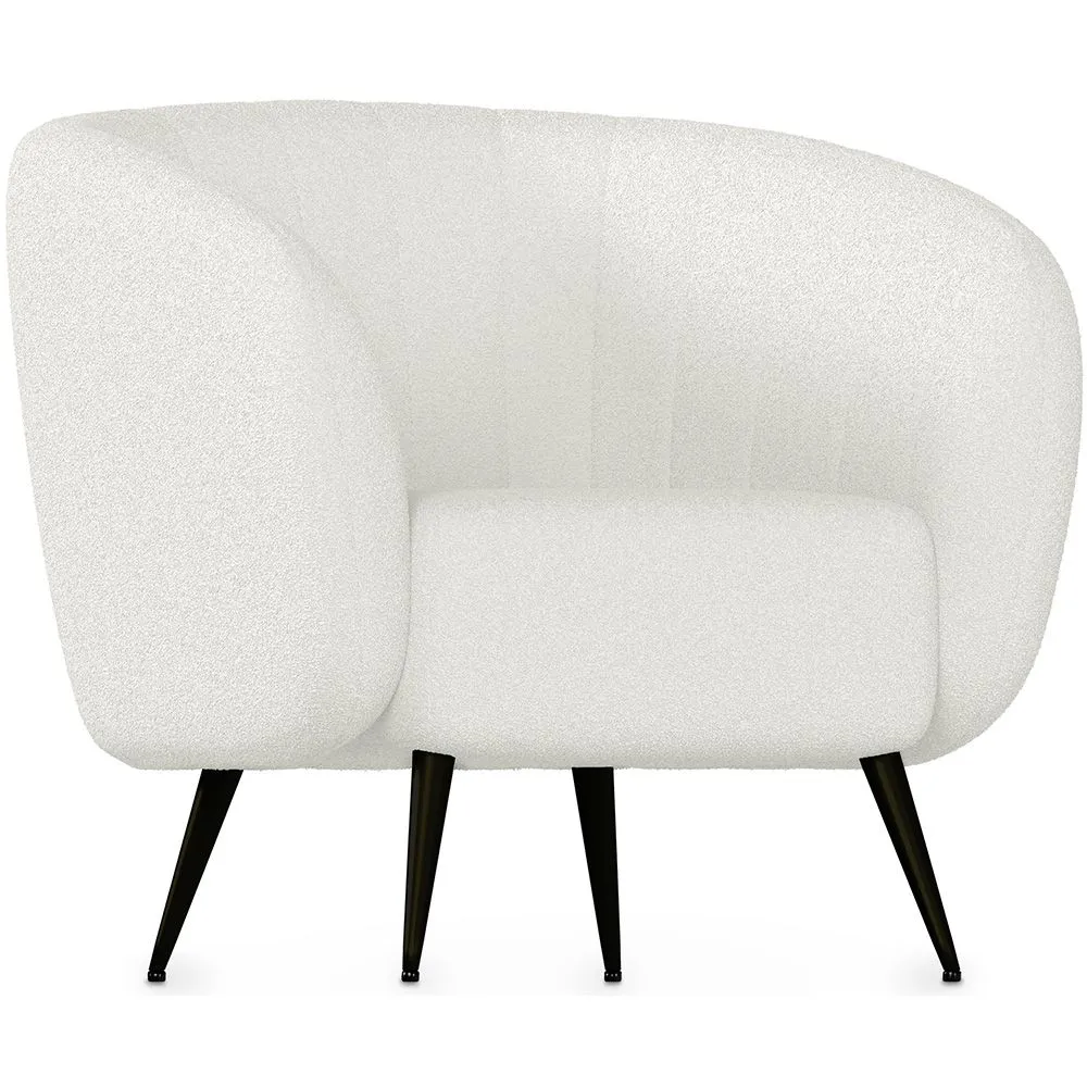 Fauteuil met armleggers - Bekleed met Bouclé stof - Nuba image 8