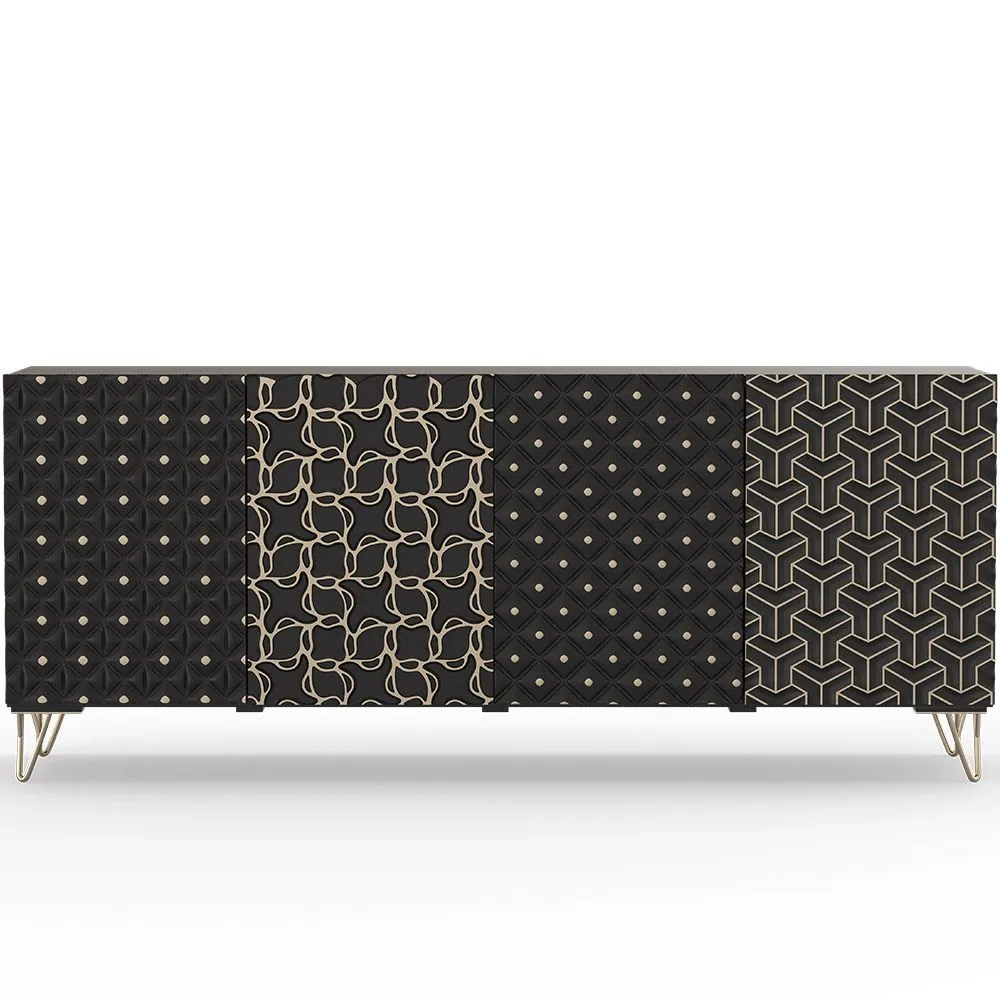 Houten Design Dressoir - Zwart - Haui image 8
