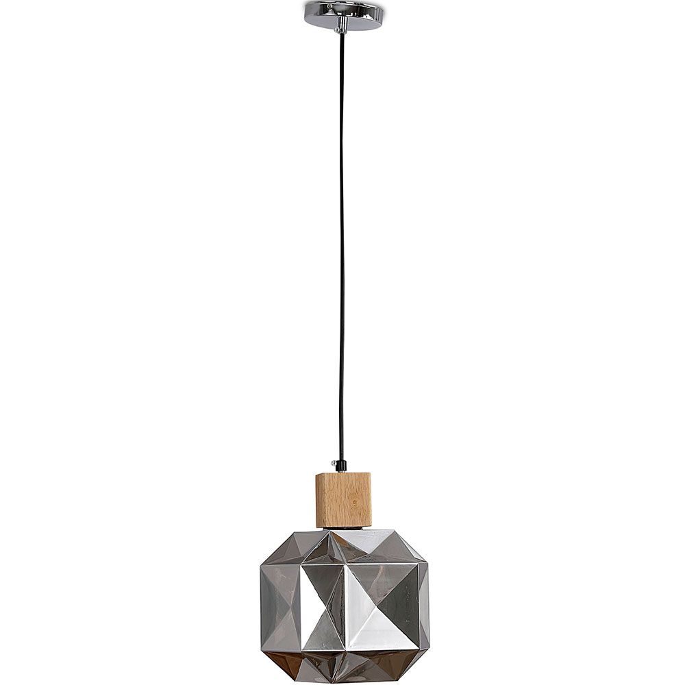 Houten en Glazen Plafondlamp - Design Hanglamp - Bumba image 8