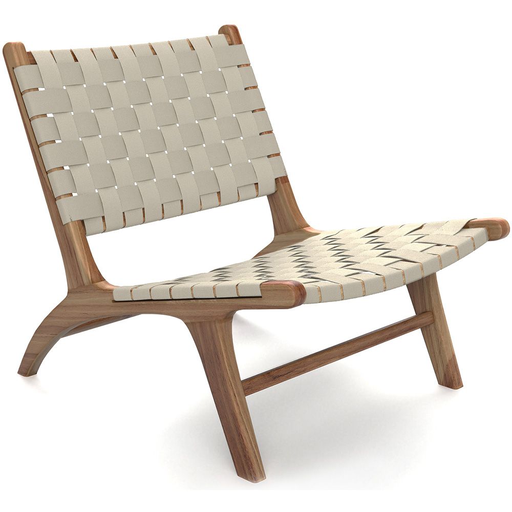Loungestoel - Handgemaakt Boho Bali Ontwerp - Hout en Touw - Recia image 8