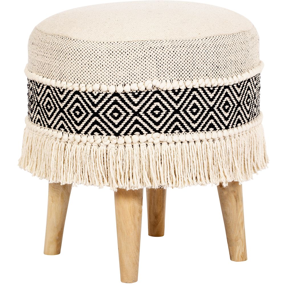 Ronde Soef Poef Kruk - Boho Bali Stijl - Joyce image 8