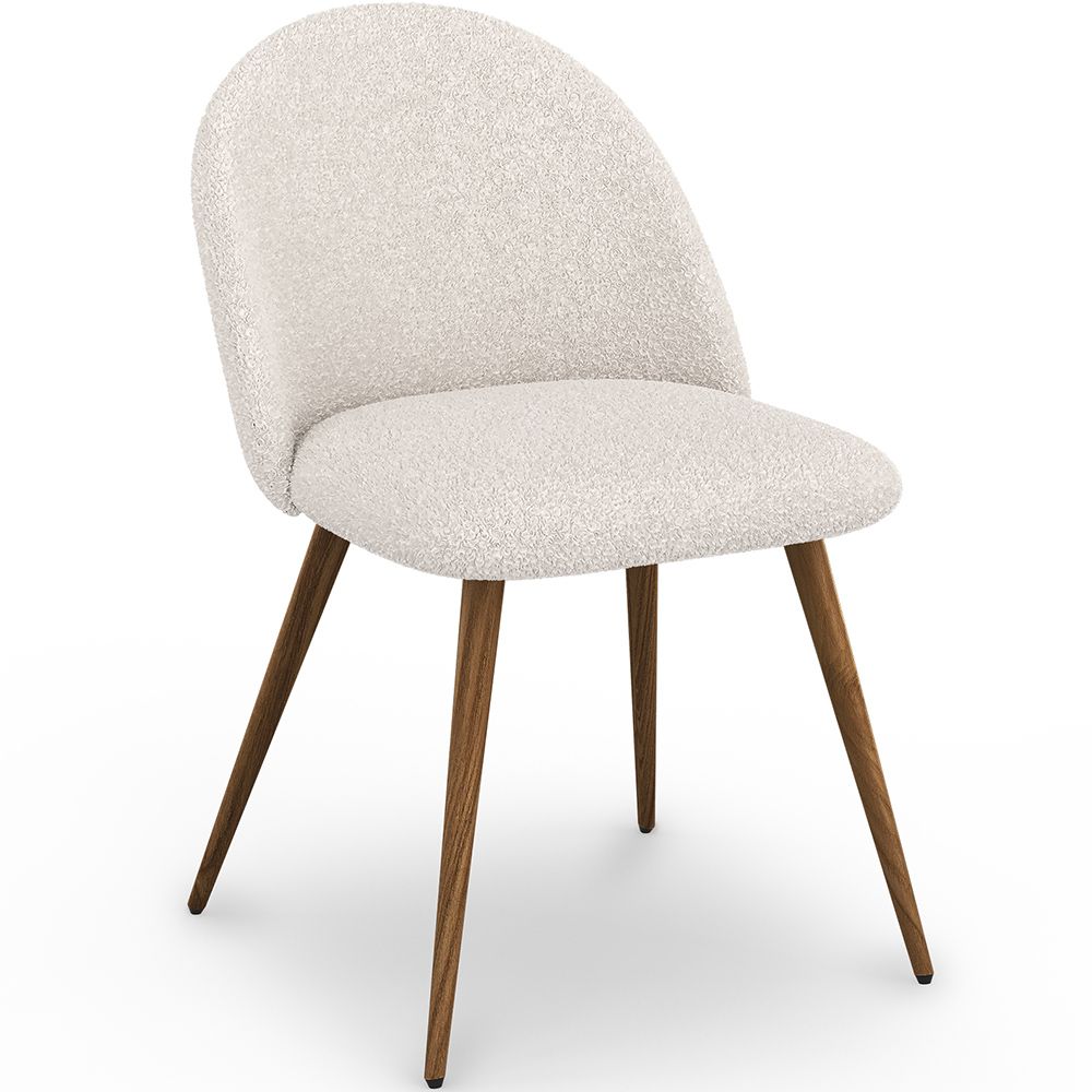 Eetkamerstoel - Bekleed met Bouclé stof - Scandinavische - Evelyne image 8