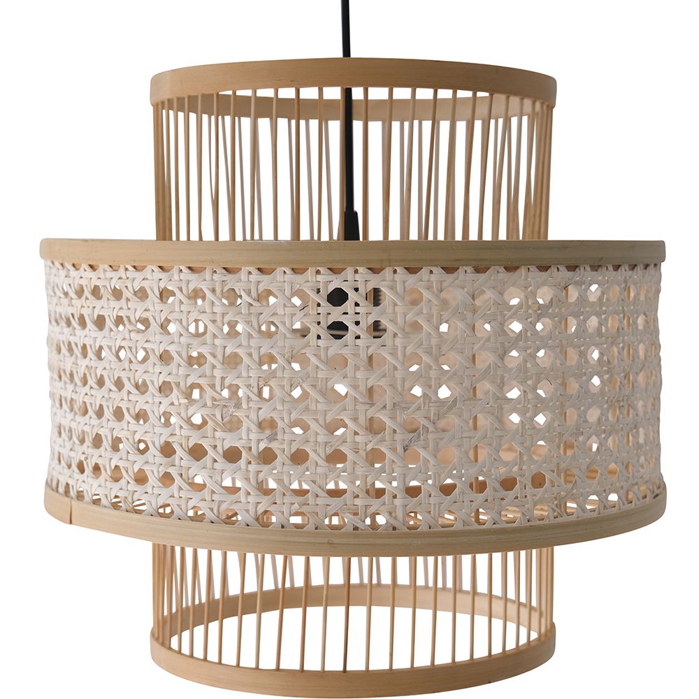 Rotan plafondlamp - Hanglamp Boho Bali Design - Yei image 8