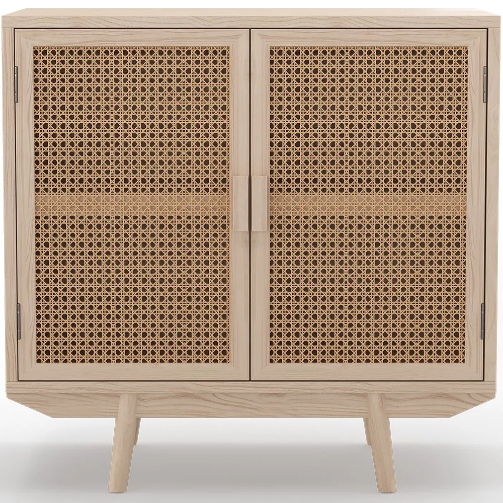 Naturel houten buffetkast - Boho Bali Design - 2 deuren - Treys image 8