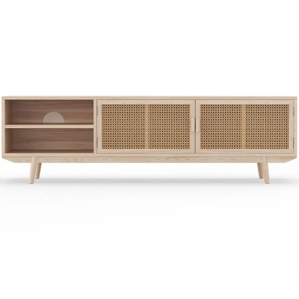 Houten TV-meubel - Natuurlijk Hout - Boho Bali Design - Treys image 8