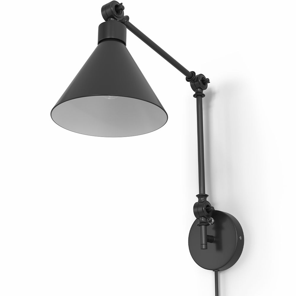 Lamp Wandlamp - Verstelbare Leeslamp - Zwart image 8