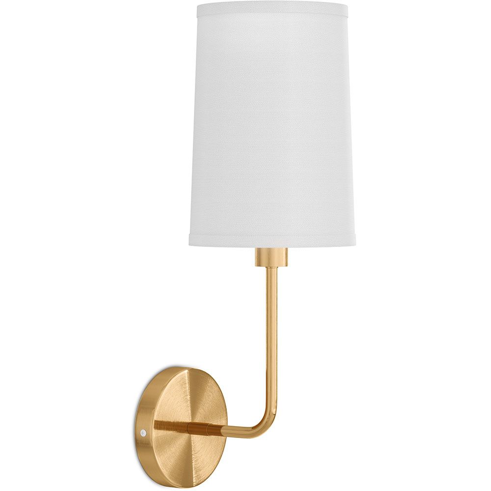 Lamp Wandlamp - Goud met Stoffen Kap - Miu image 8