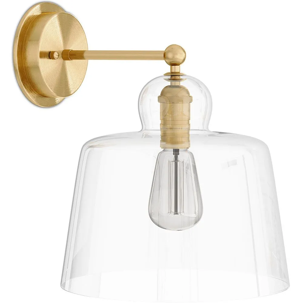 Lamp Wandlamp - Goud Metaal en Kristal - Sabela image 8