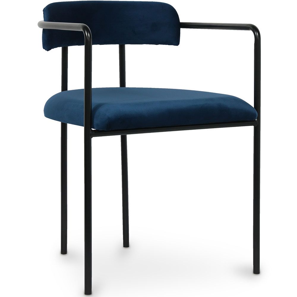 Velours Beklede Eetkamerstoel - Garne image 8