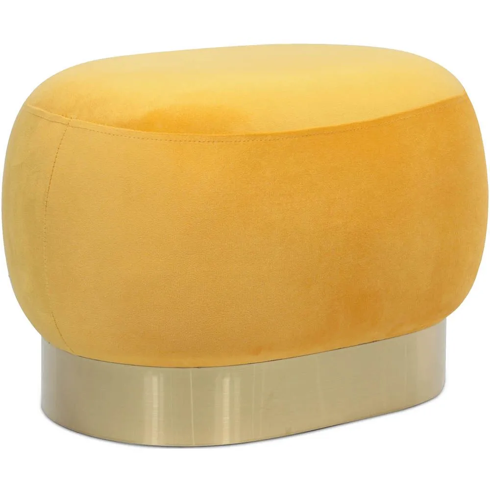 Pouf - Velours en Metaal - Luxe image 8