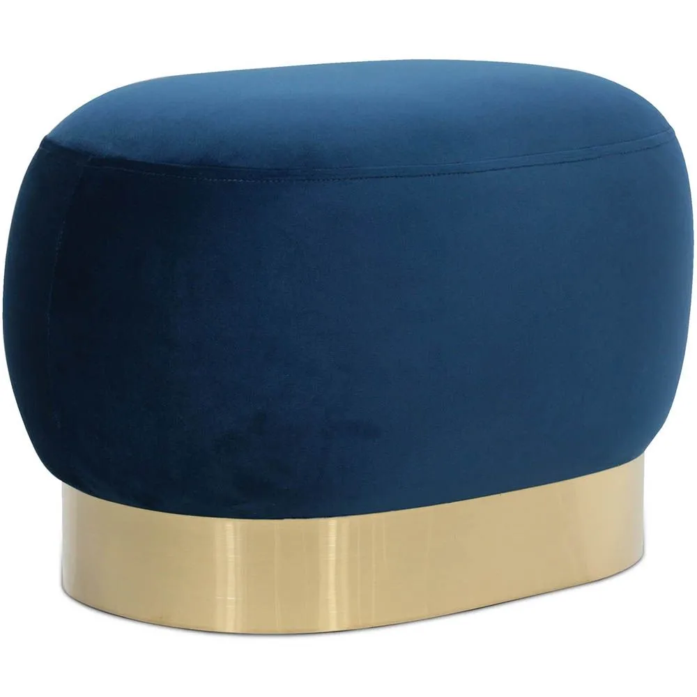 Pouf - Velours en Metaal - Luxe image 8