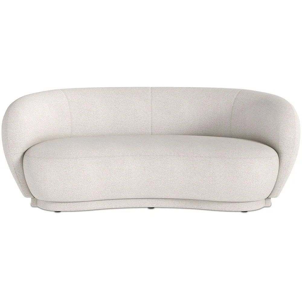 Gebogen Bank - 3-Zits - Boucle Stof - Curvy image 8