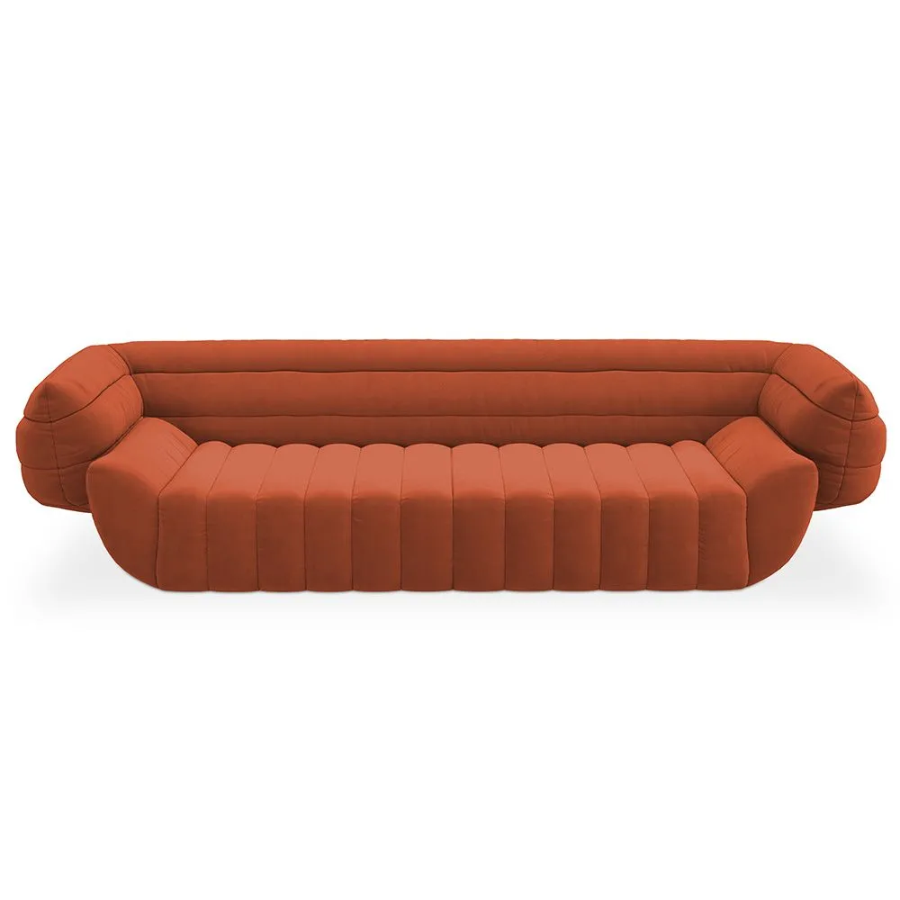 Fluwelen Gestoffeerde Sofa - 3/4 zitplaatsen - Caden image 8