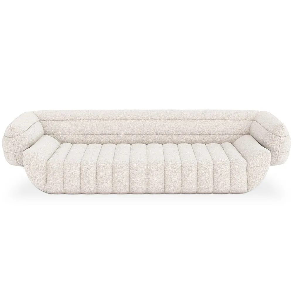 Sofa met bekleding van bouclé-stof - 3/4 zitplaatsen - Caden image 8