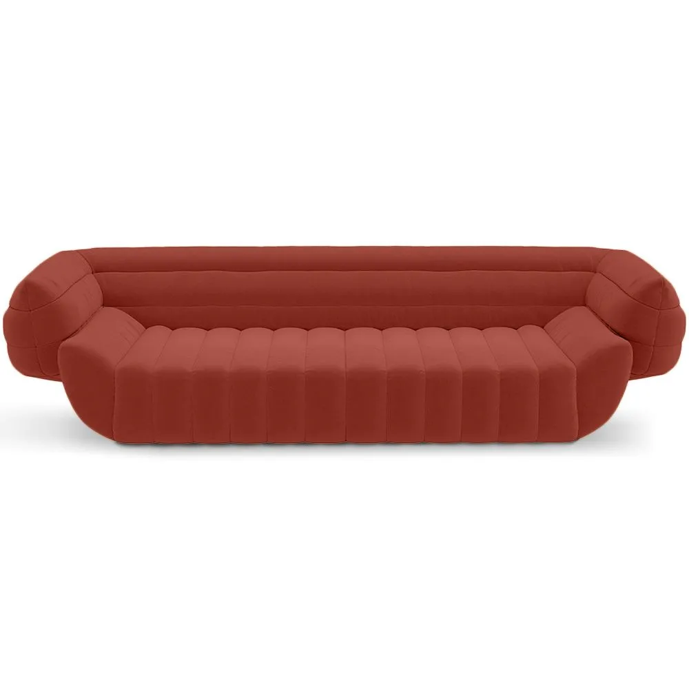 Fluwelen Gestoffeerde Sofa - 3/4 zitplaatsen - Caden image 8