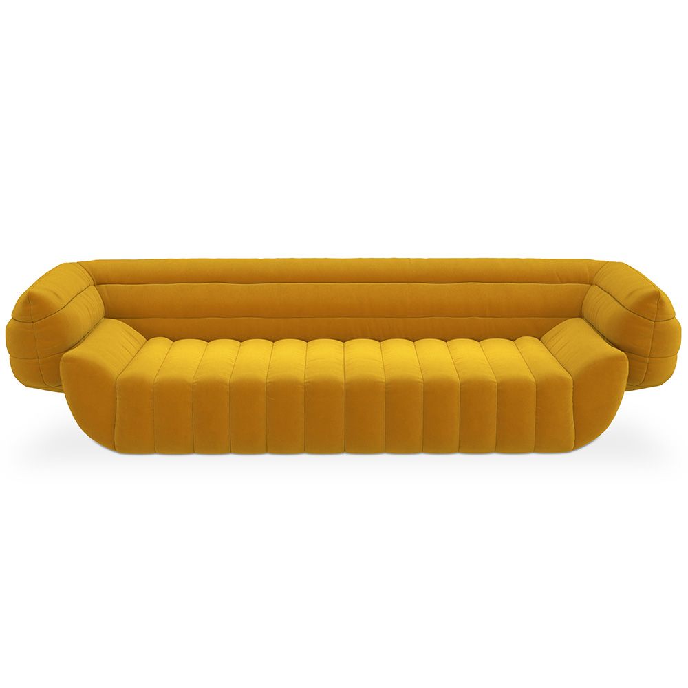 Fluwelen Gestoffeerde Sofa - 3/4 zitplaatsen - Caden image 8