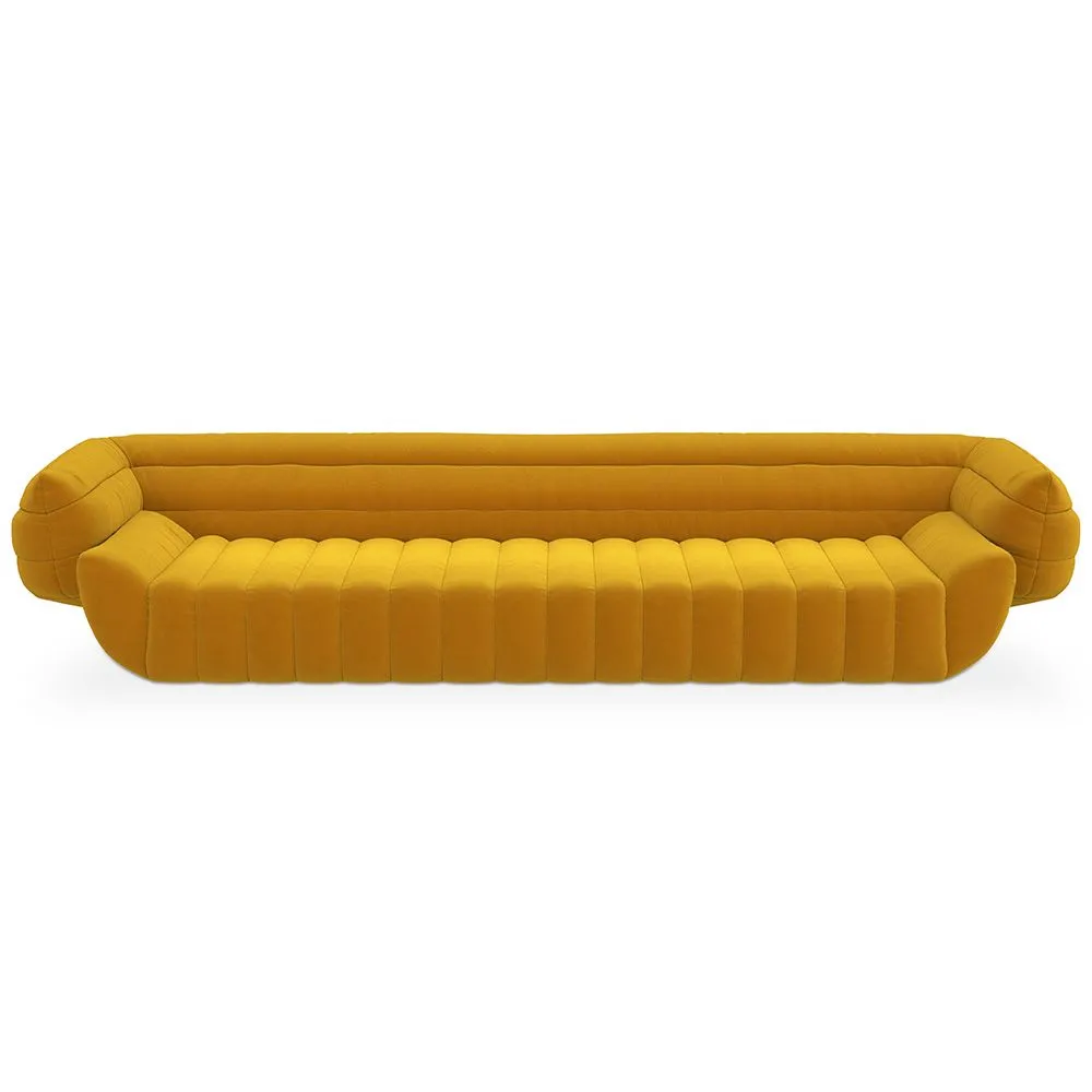 Fluwelen Gestoffeerde Sofa - 4/5 zitplaatsen - Caden image 8