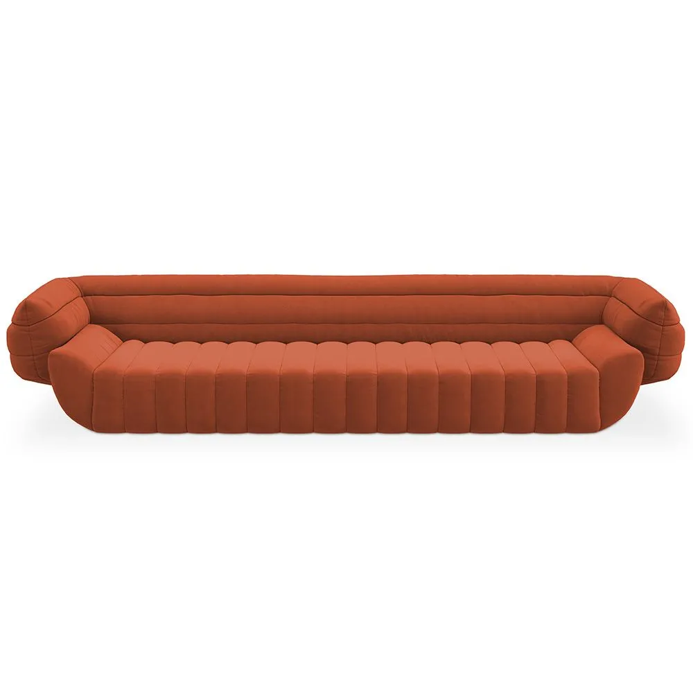 Fluwelen Gestoffeerde Sofa - 4/5 zitplaatsen - Caden image 8