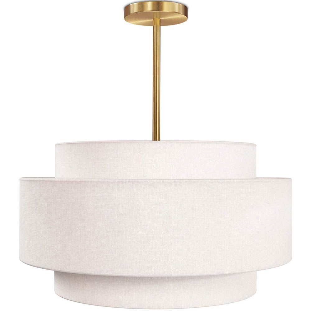  Hanglamp voor aan het Plafond - Stoffen Lampenkap - Braichal image 8