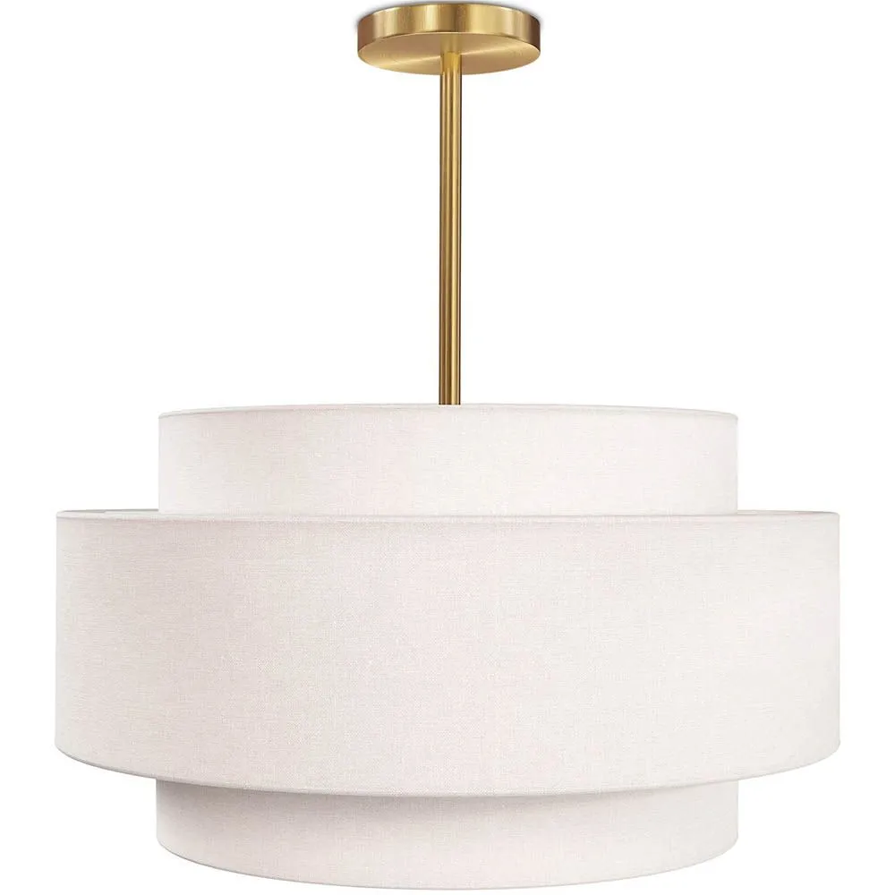  Hanglamp voor aan het Plafond - Stoffen Lampenkap - Braichal image 8