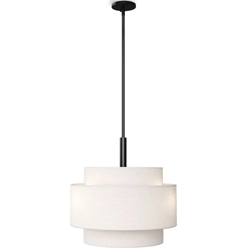 Hanglamp voor aan het Plafond - Stoffen Lampenkap - Lorwe image 8