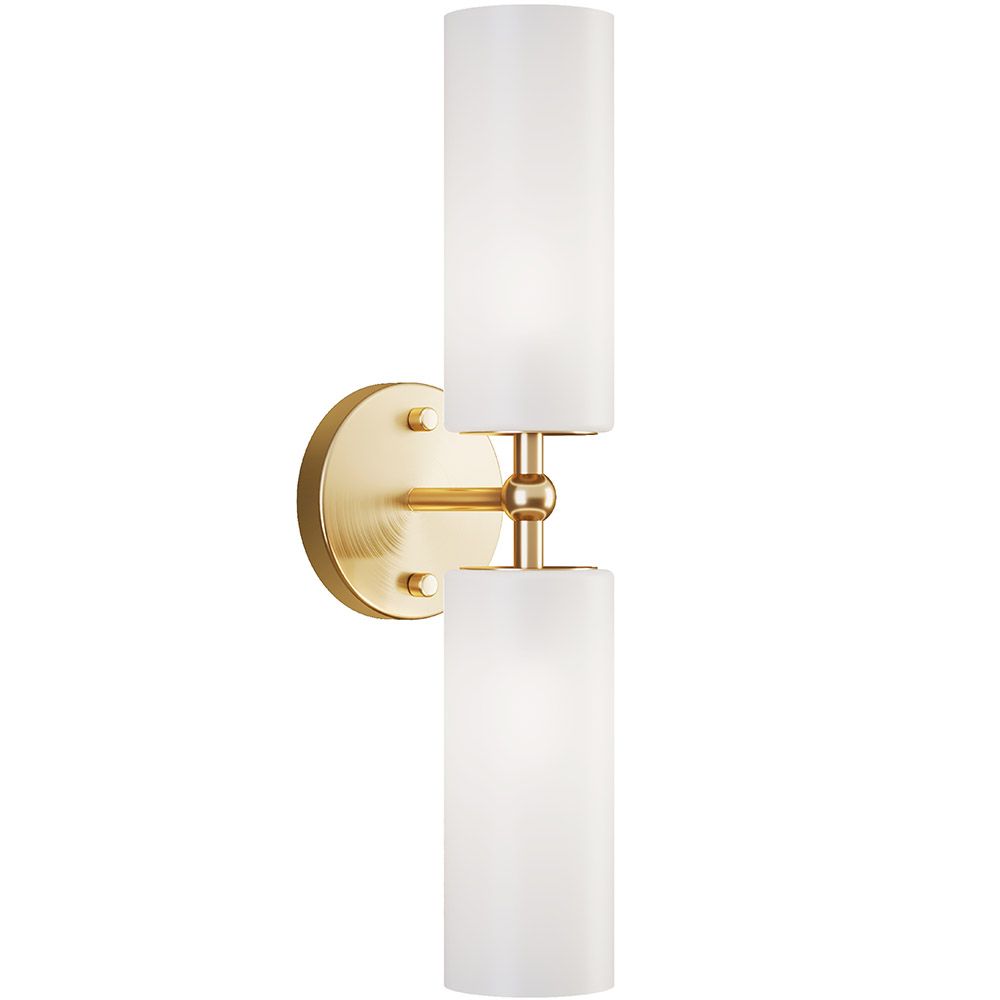 Oude Gouden Wandlamp - 2-Lichts Wandarmatuur - Feru image 8
