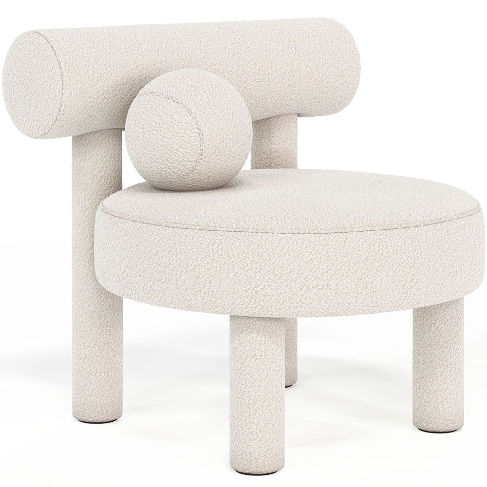 Fauteuil - Bekleed met bouclé - Klena image 8
