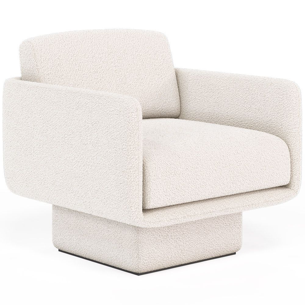 Beklede fauteuil met bouclé stof - Jackson image 8