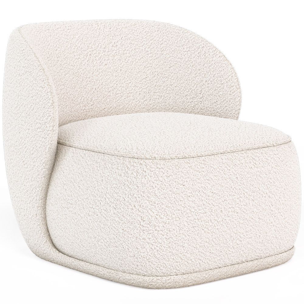 Fauteuil bekleed met bouclé stof - Mykel image 8