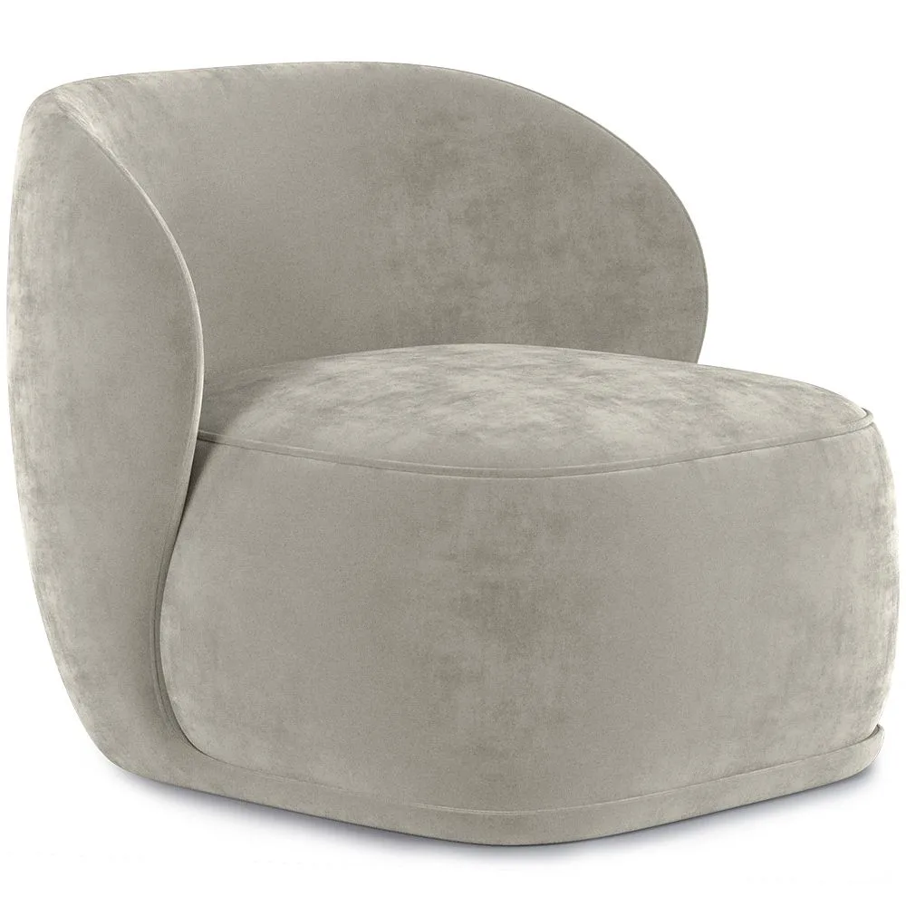 Fluwelen beklede fauteuil - Mykel image 8