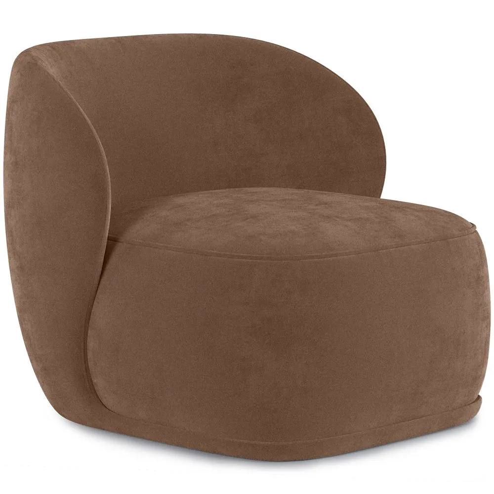 Fluwelen beklede fauteuil - Mykel image 8